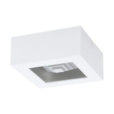 Lampe plafond blanche en acier, Olger, 6W, 3000K LED
