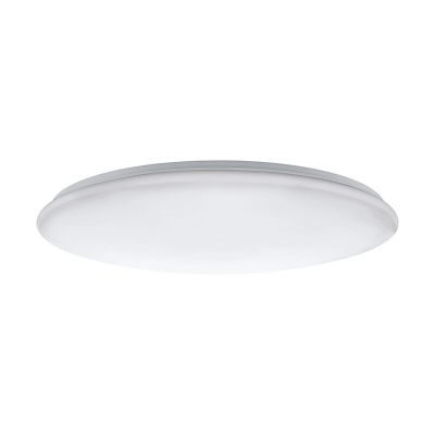 Lampe plafond blanche en acier, Patryk, 80W, couleur réglable LED