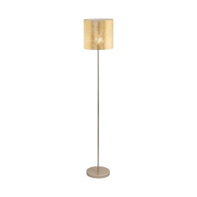 Lampadaire beige en métal, Megan, avec interrupteur