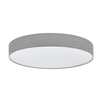 Plafonnier gris en plastique, Sila, 60W, blanc chaud à froid réglable LED, avec télécommande