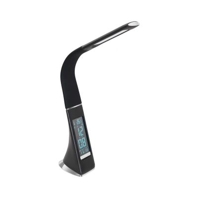 Lampe de bureau noire en plastique, Malissa, 3W, 5000K LED, avec interrupteur