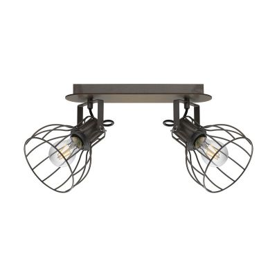 Spot plafond en bois marron, Tjarda