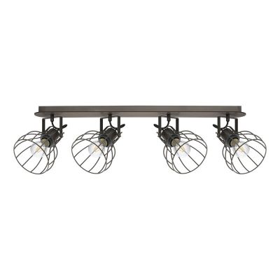 Spot plafond en bois marron, Tjarda