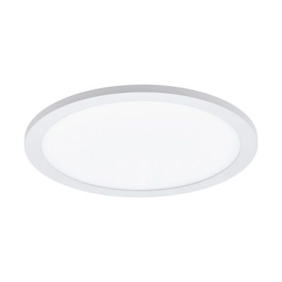 Lampe plafond blanche en aluminium, Ericus, 14W, couleur réglable LED
