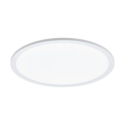Lampe plafond blanche en aluminium, Ericus, 19W, couleur réglable LED