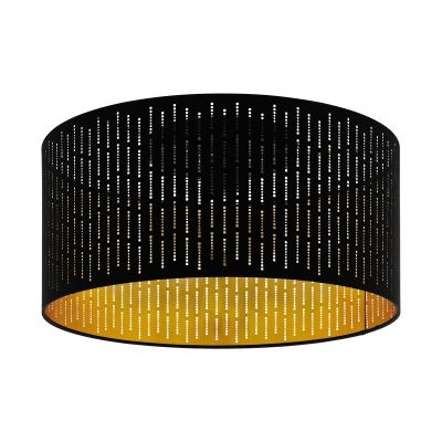 Lampe plafond noire en acier, Yori