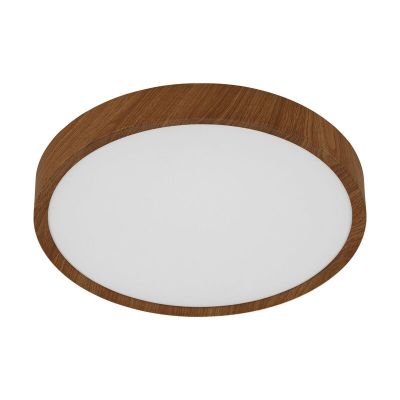 Lampe plafond marronne en plastique, Jouk, 16W, 3000K LED