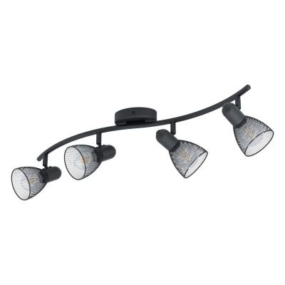 Spot plafond noir en acier, Madelene