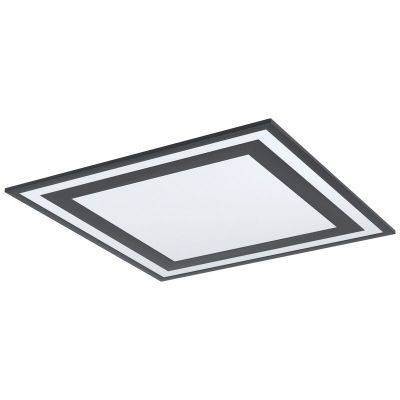 Lampe plafond noire en aluminium, Tirzah, 36W, 4000K LED