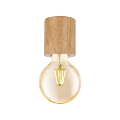 Lampe plafond en bois marronne, Yannic
