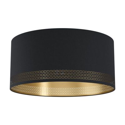 Lampe plafond noire en acier, Niko