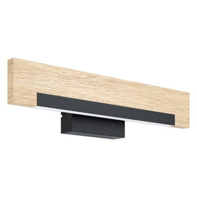 Applique murale en bois marronne, Ludovica, 9W, 3000K LED