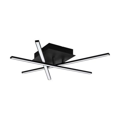 Lampe plafond noire en aluminium, Arantxa, 10W, 3000K LED