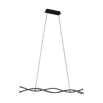 Suspension noire en acier, Arantxa, 36W, 3000K LED