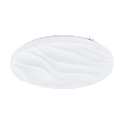 Lampe plafond blanche en acier, Aniel, 17W, 3000K LED