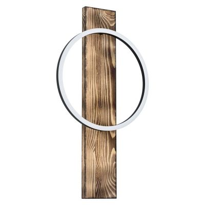 Applique murale en bois marronne, Annebel, 12W, 3000K LED