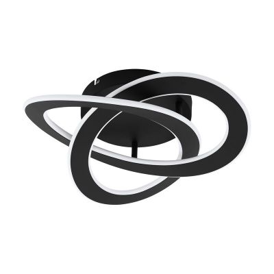 Lampe plafond noire en aluminium, Sikko, 35W, 4000K LED