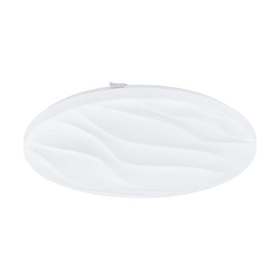 Lampe plafond blanche en acier, Aniel, 36W, 3000K LED