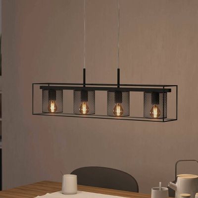 Suspension noire en aluminium, Thiemo