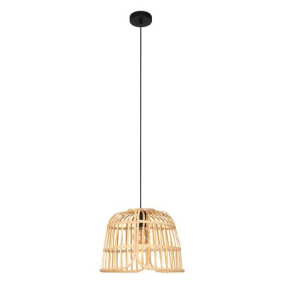 Suspension en rotin marronne, Sicco