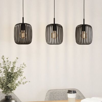Suspension noire en aluminium, Pietro