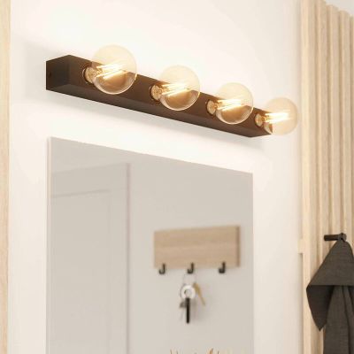 Applique murale noire en aluminium, Raoul