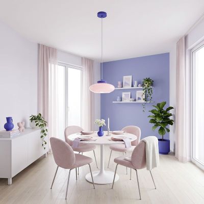 Suspension rose en verre, Berardelli