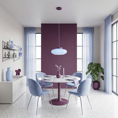 Suspension bleue en verre, Berardelli