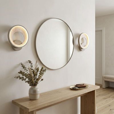 Applique murale beige en plastique, Meliciano, 11W, 2700K LED