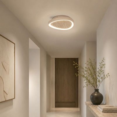 Plafonnier beige en plastique, Meliciano, 11W, 2700K LED