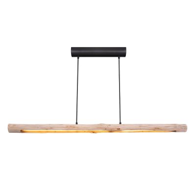 Suspension en bois marronne, Abbas, 25W, 3000K LED