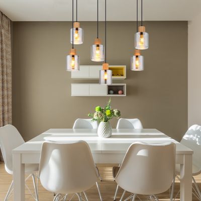 Suspension noire en verre, Abelon