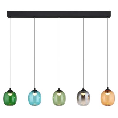 Suspension multicolore en verre, Karsten, 27W, 3000K LED, gradable en 3 étapes