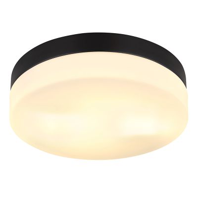 Luminaire extérieur noir en plastique, Maickel, IP44