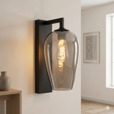 Applique murale grise design, Andy