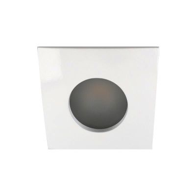 Spot encastré salle de bain blanc en aluminium, Pelle, IP44