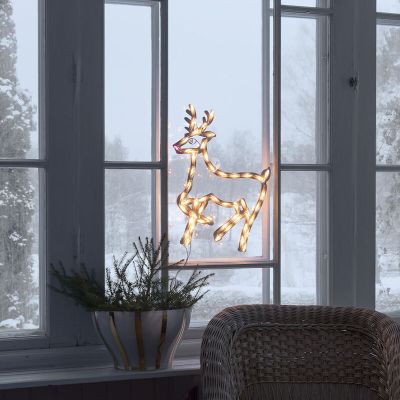 Renne de Noël LED, éclairé des deux côtés avec 50 LED