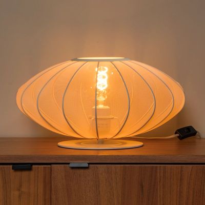 Lampe de table moderne beige, Corina, avec interrupteur