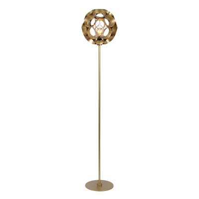 Lampadaire moderne doré, Hannelore