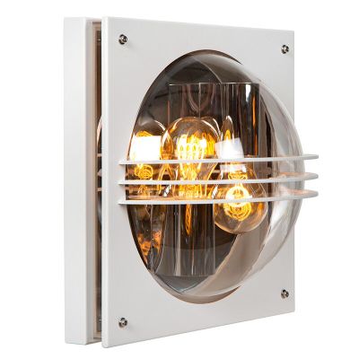 Luminaire extérieur moderne blanc, Privas, IP44