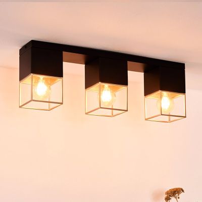 Lampe plafond moderne dorée, Rixt