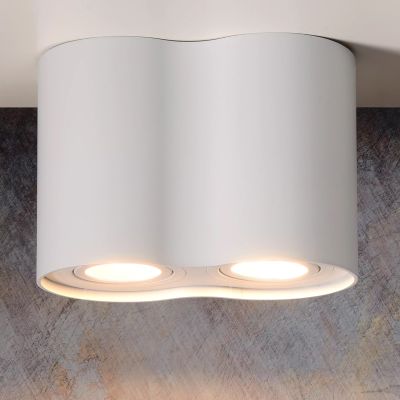 Spot plafond moderne blanc, Tube