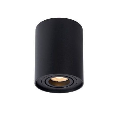 Spot plafond moderne noir, Tube