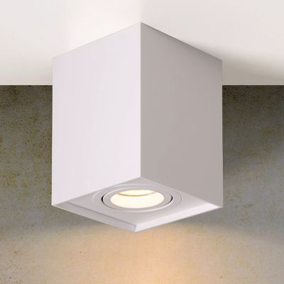 Spot plafond moderne blanc, Tube