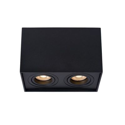 Spot plafond moderne noir, Tube