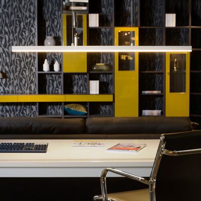 Suspension moderne blanche, Sigma, 30W, 2700K LED