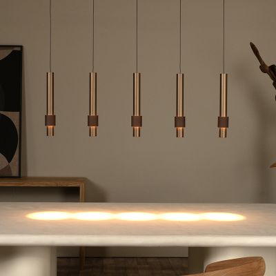 Suspension moderne marronne, Margary, 4,2W, 2700K LED