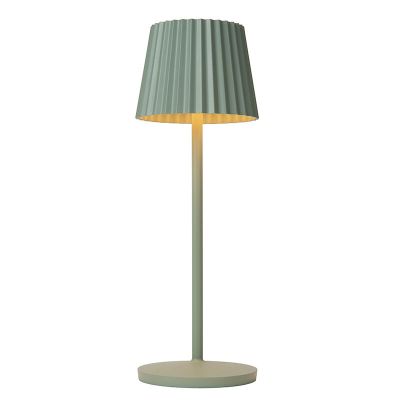 Lampe de table extérieur rustique verte, Justine, 2W, 2700K LED, IP54, avec variateur tactile