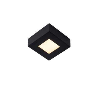 Lampe plafond moderne noire, Brice, 8W, 3000K LED, IP44