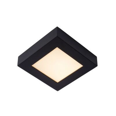 Lampe plafond moderne noire, Brice, 15W, 3000K LED, IP44